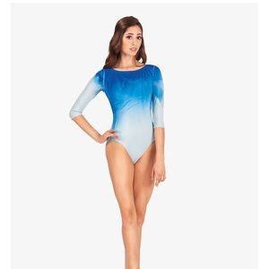 Watercolour Adult Hand Painted 3/4 Sleeve Leotard